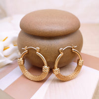 Chic chain hoop earing