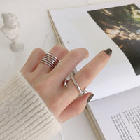 Multi-layered adjustable open ring