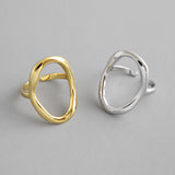 Geo shaped adjustable open rings